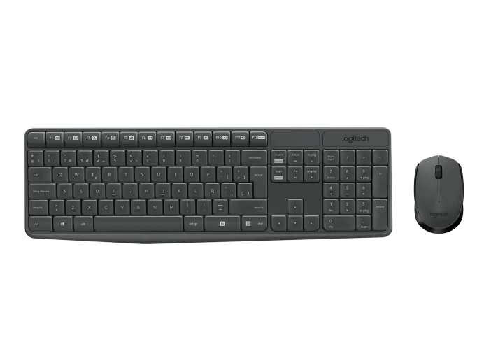 [100629] Teclado y Mouse Logitech Wir MK235 Grey 920-007901